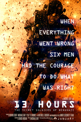 13 Hours Benghazi movie poster